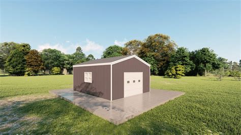 16x20 sheet metal|16x20 offset garage.